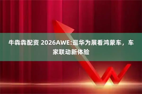 牛犇犇配资 2026AWE:逛华为展看鸿蒙车，车家联动新体验